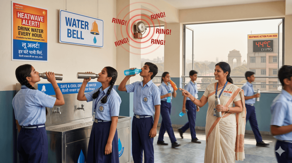 Delhi schools introduced water bells