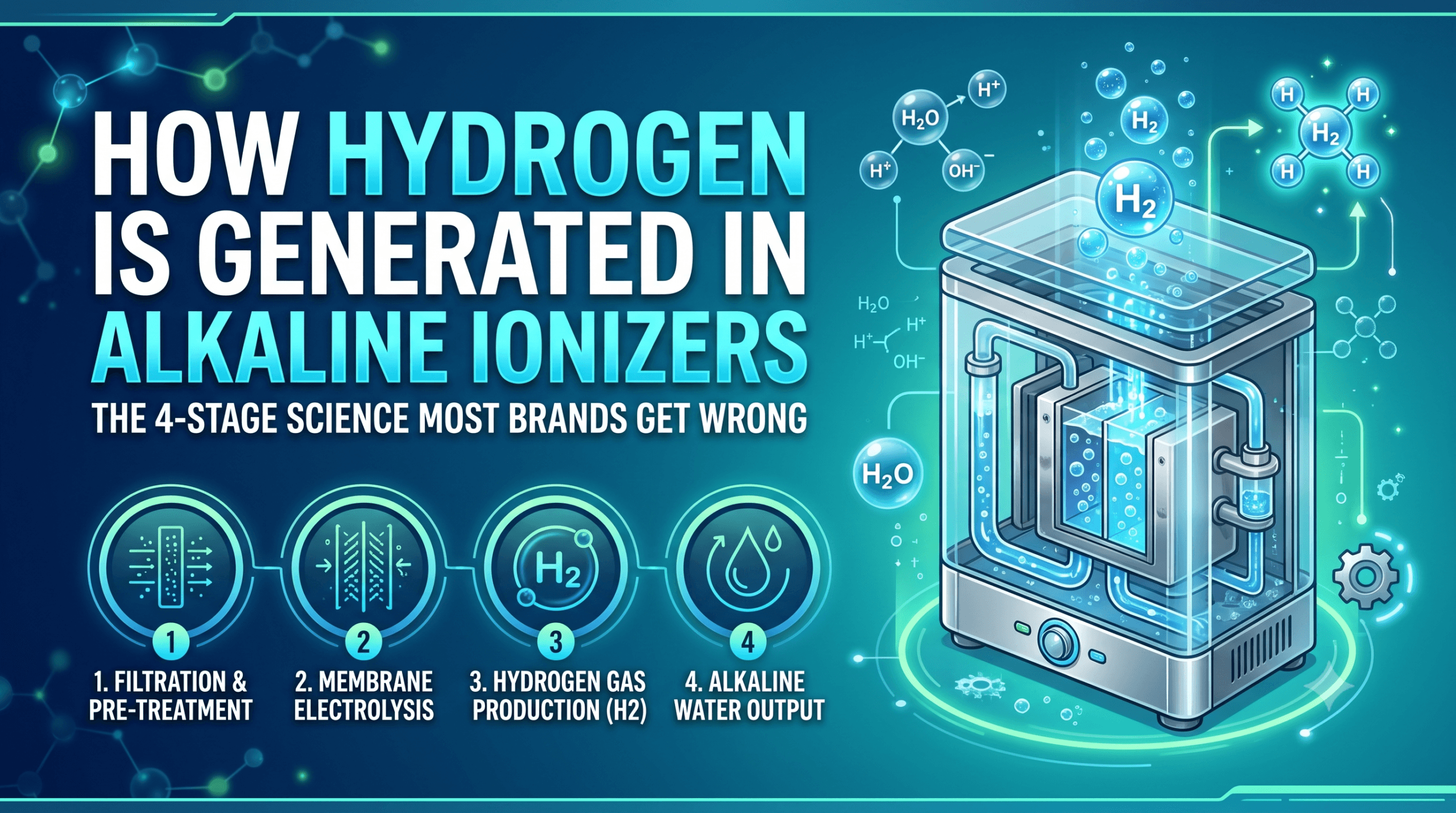 Alkaline Ionizers Hydrogen generation