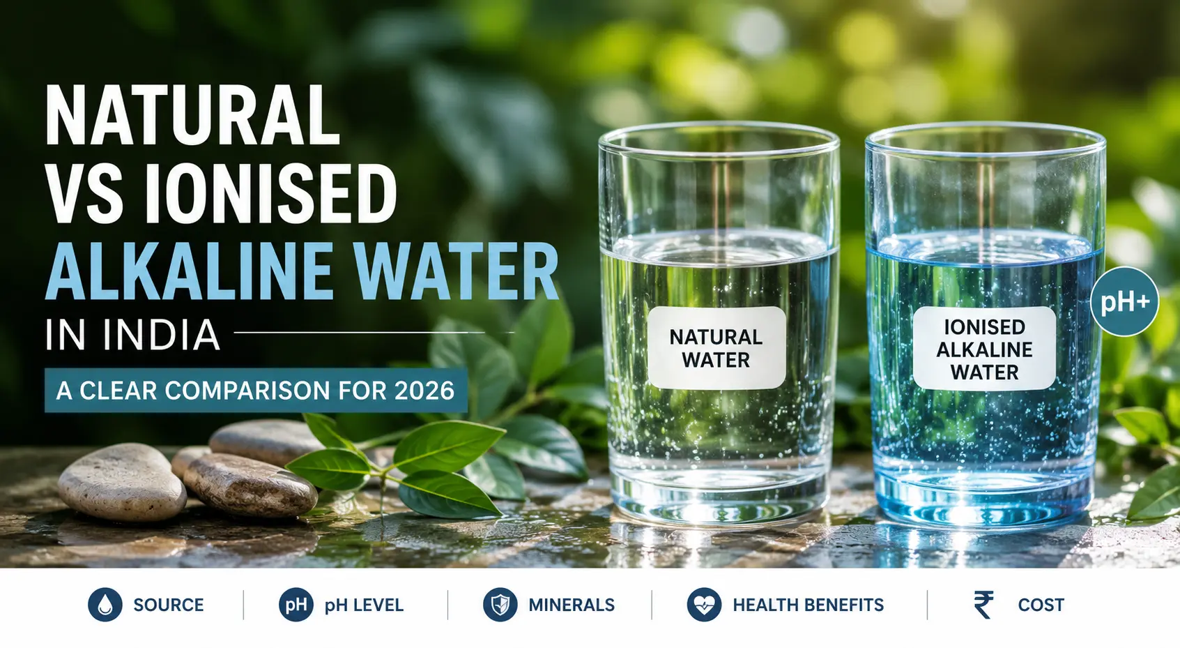 Natural vs Ionised Alkaline Water in India